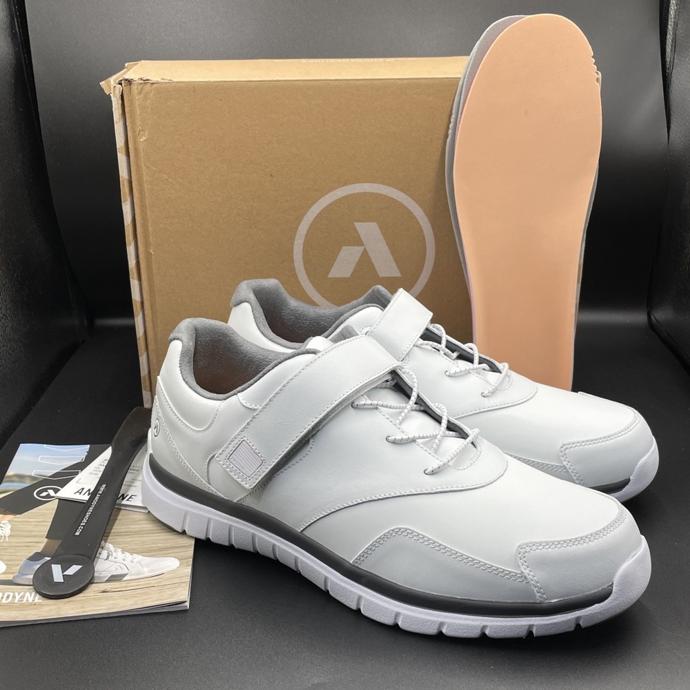 Anodyne Orthopedic Shoes for Custom Soles White Adjustable Athletic Mens 13 WIDE